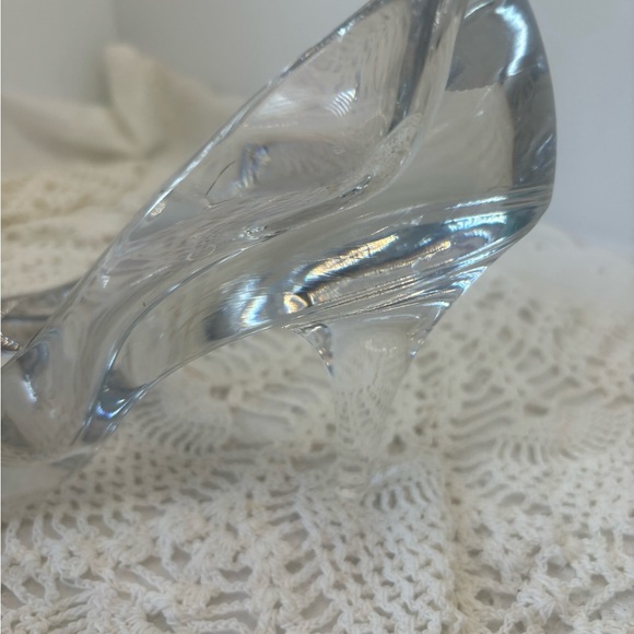 Bohemia 24% Lead Crystal Glass Slipper Princess Shoe Figurine 8” X 5" - Picture 6 of 11